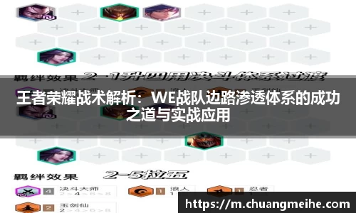 王者荣耀战术解析：WE战队边路渗透体系的成功之道与实战应用